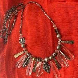 17”L Beaded Statement Necklace
